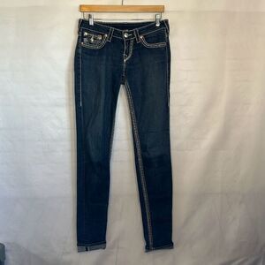 True Religion World Tour Skinny Acid Jeans size 28 Style WAK599NB3 Womens